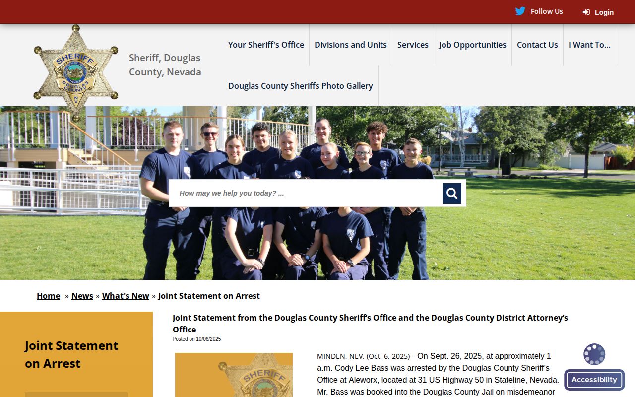 Douglas County official statement with a confirmed bond release example